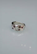 Mothmade Jewels Purple Garnet Boulder Band