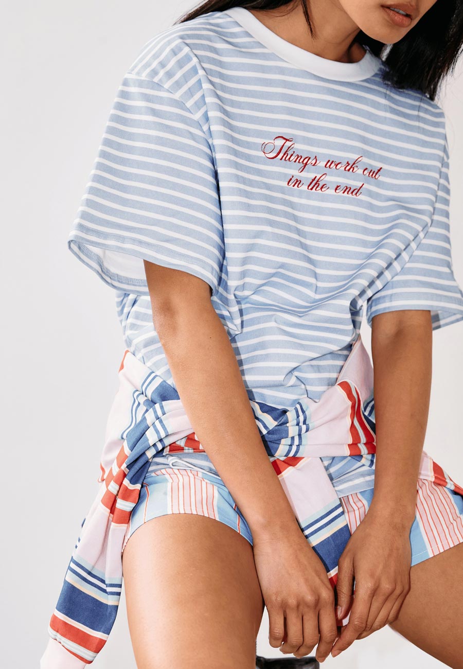 Commonplace Essentials Morale Tee Baby Blue