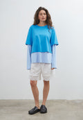 Commonplace Essentials Blue Crush LS Tee Bright Blue