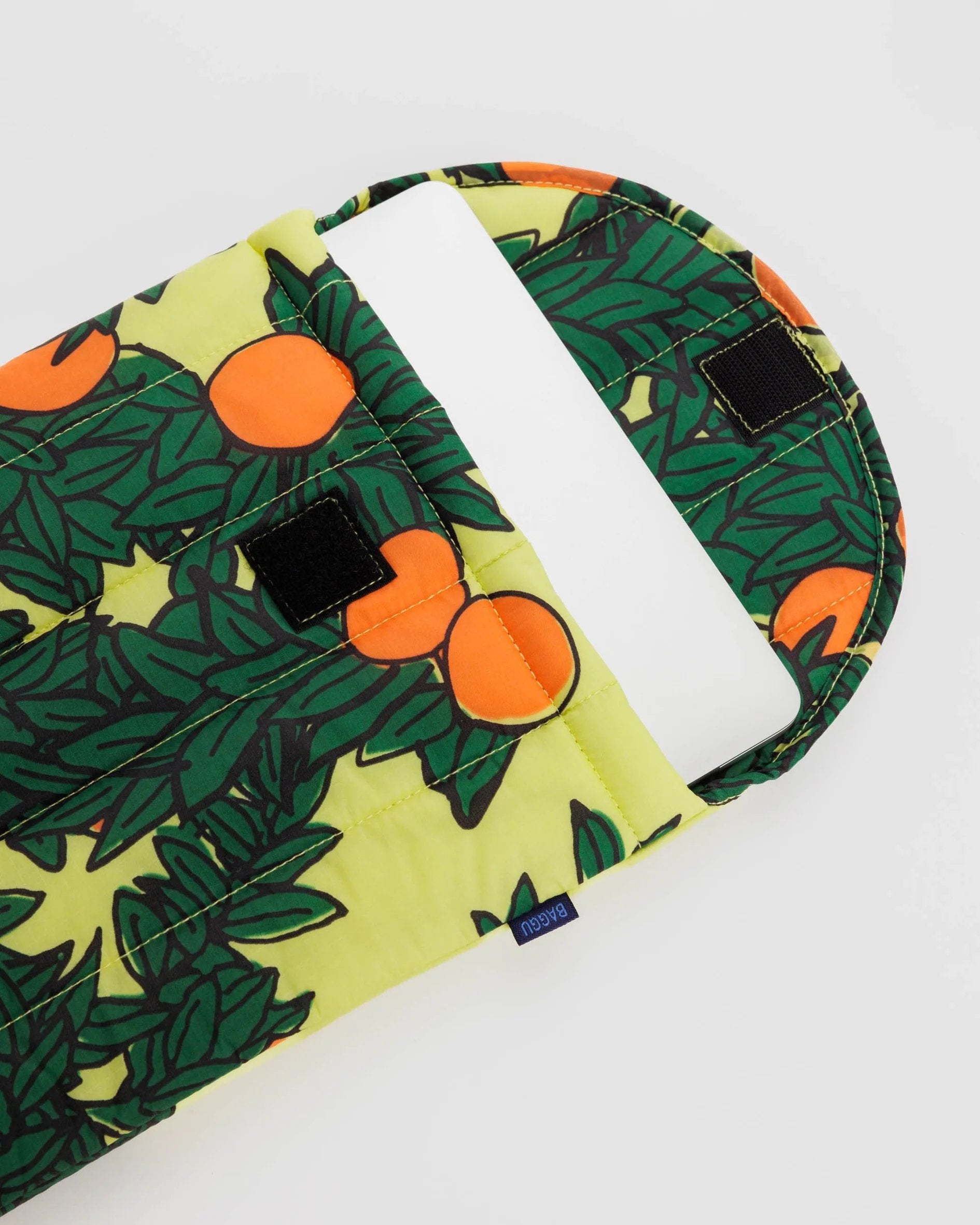 Baggu Puffy Laptop Sleeve Orange Tree Yellow 13"/14"
