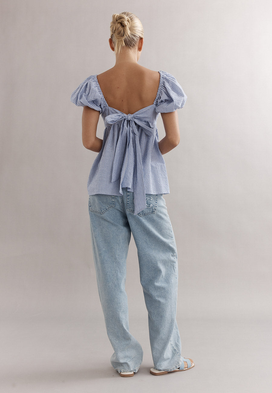 Caitlin Crisp Piper Bodice Blue Gingham