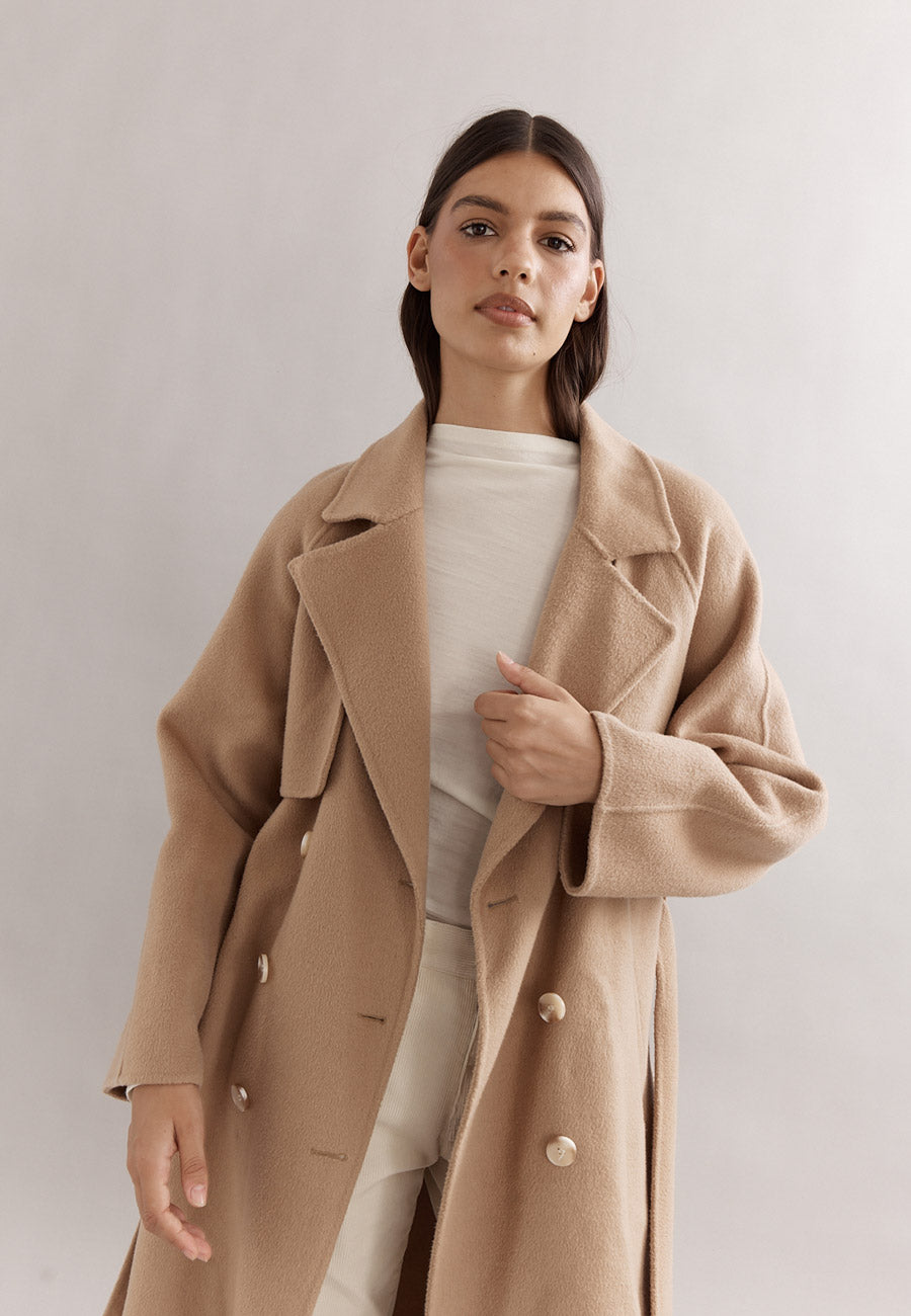 Caitlin Crisp Paddington Coat Camel