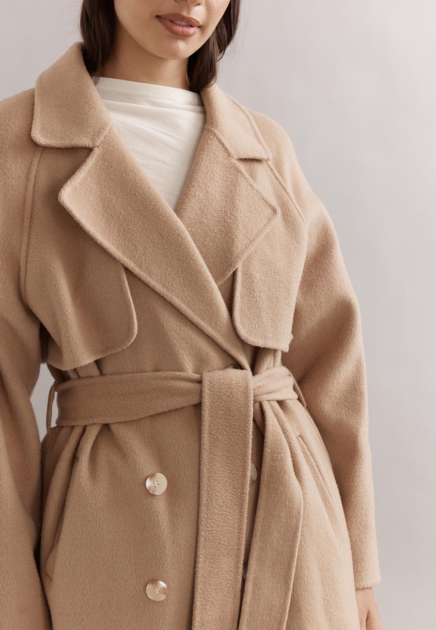 Caitlin Crisp Paddington Coat Camel