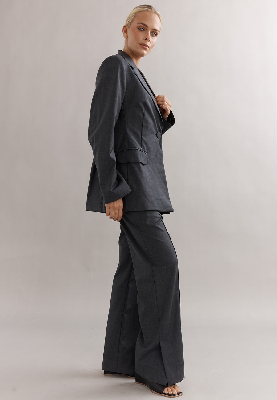 Caitlin Crisp Tinker Tailored Pant Charcoal