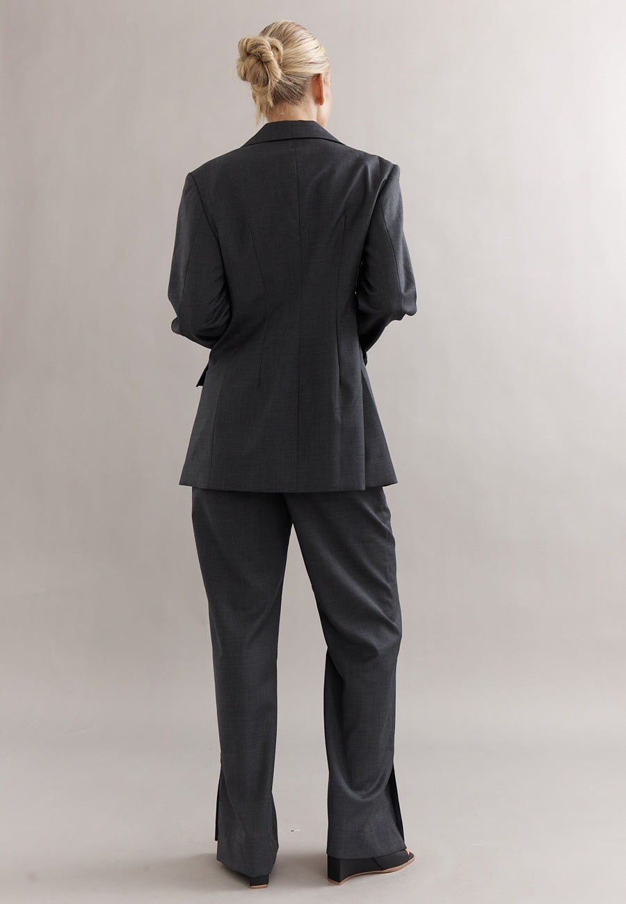 Caitlin Crisp Rory Blazer Charcoal