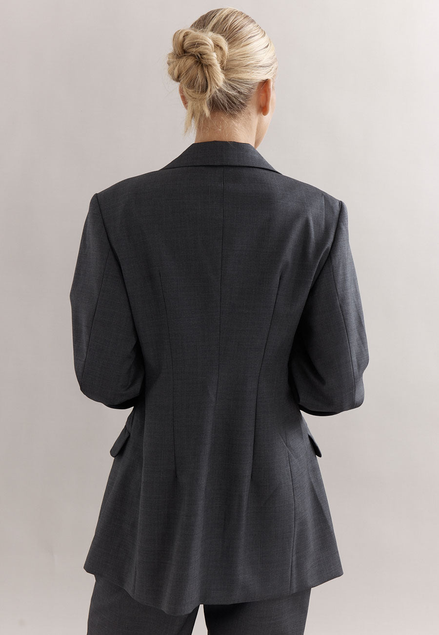 Caitlin Crisp Rory Blazer Charcoal