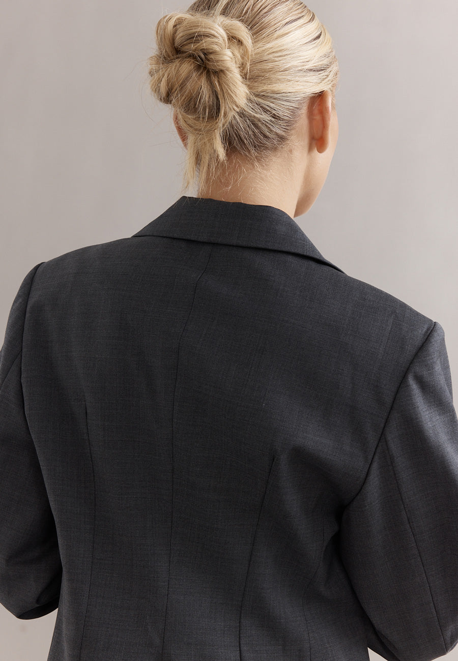 Caitlin Crisp Rory Blazer Charcoal