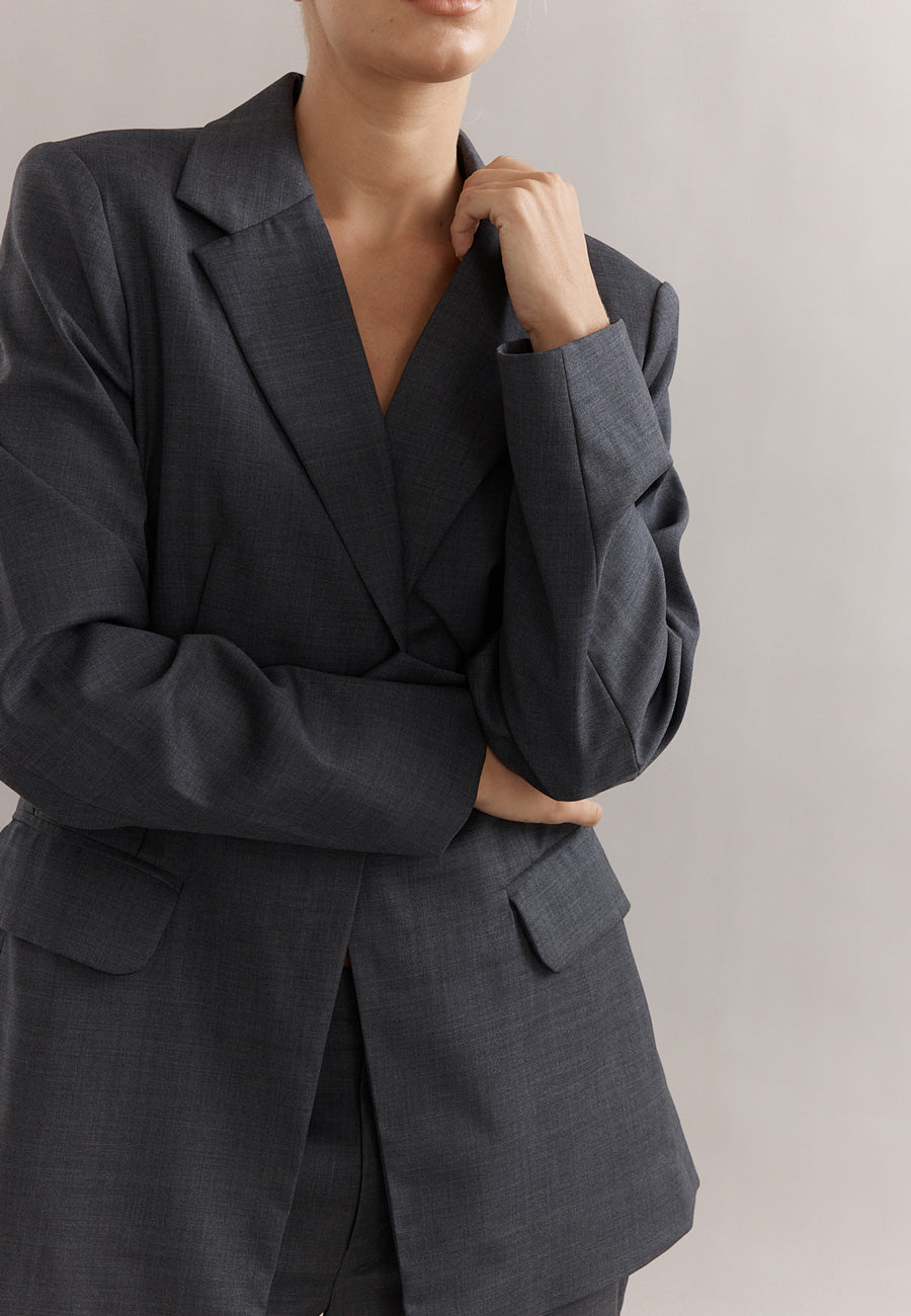 Caitlin Crisp Rory Blazer Charcoal