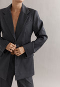 Caitlin Crisp Rory Blazer Charcoal