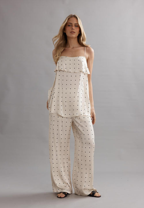 Caitlin Crisp Nico Top Polka Dot