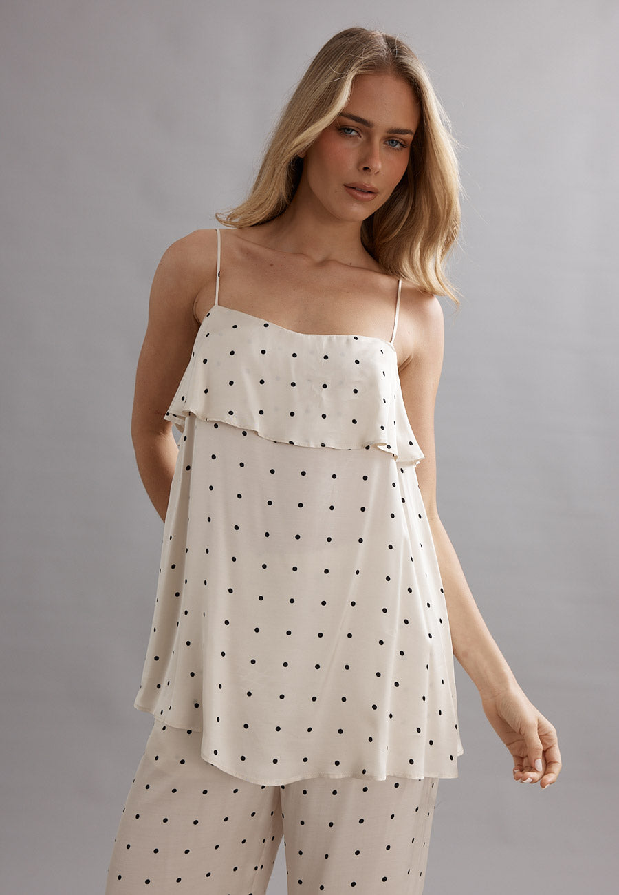 Caitlin Crisp Nico Top Polka Dot