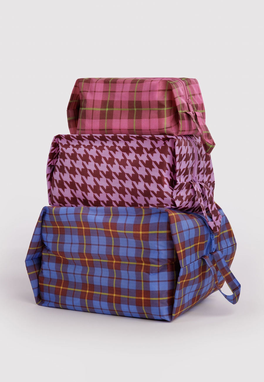 Baggu 3D Zip Set Check Mix