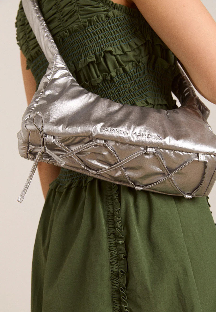 Damson Madder Puffy Saz Bag Silver