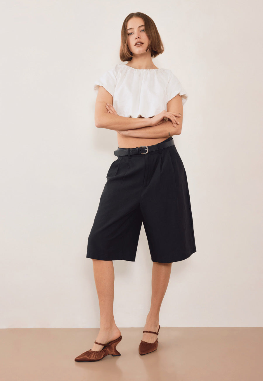 Commonplace Essentials Longline Short Black