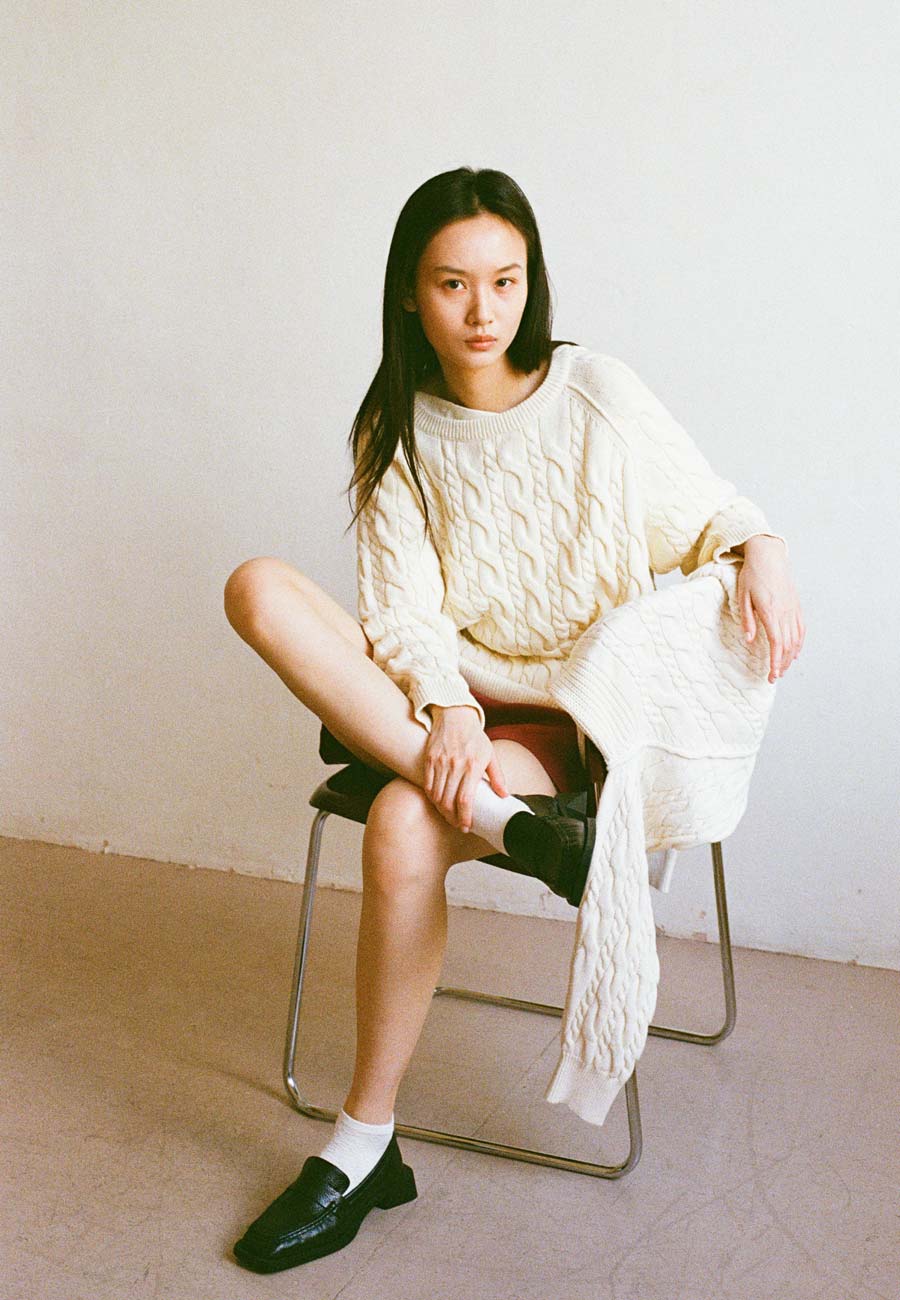 Commonplace Essentials Fisherman Knit Butter