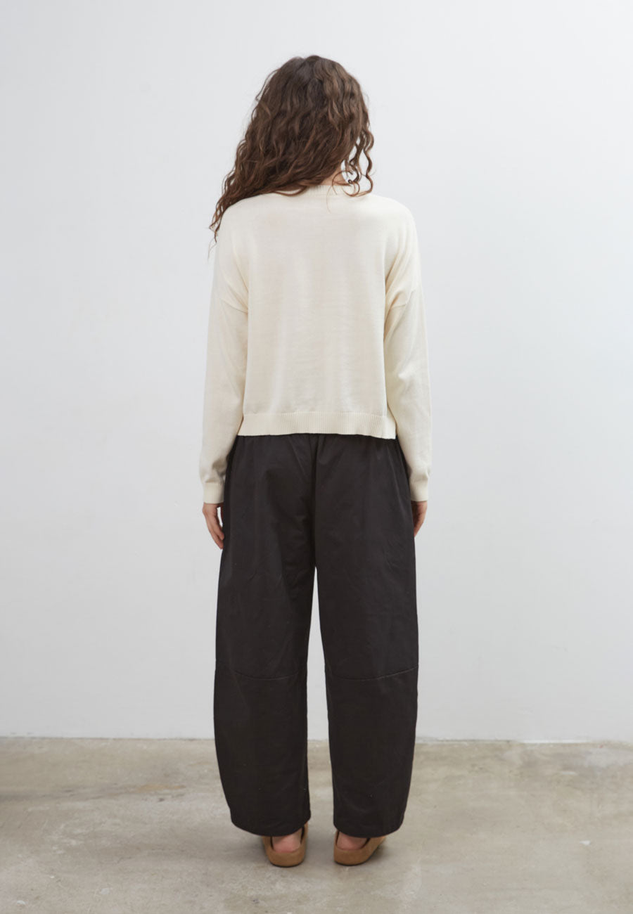 Commonplace Essentials Dawn Cotton Cardigan Ivory