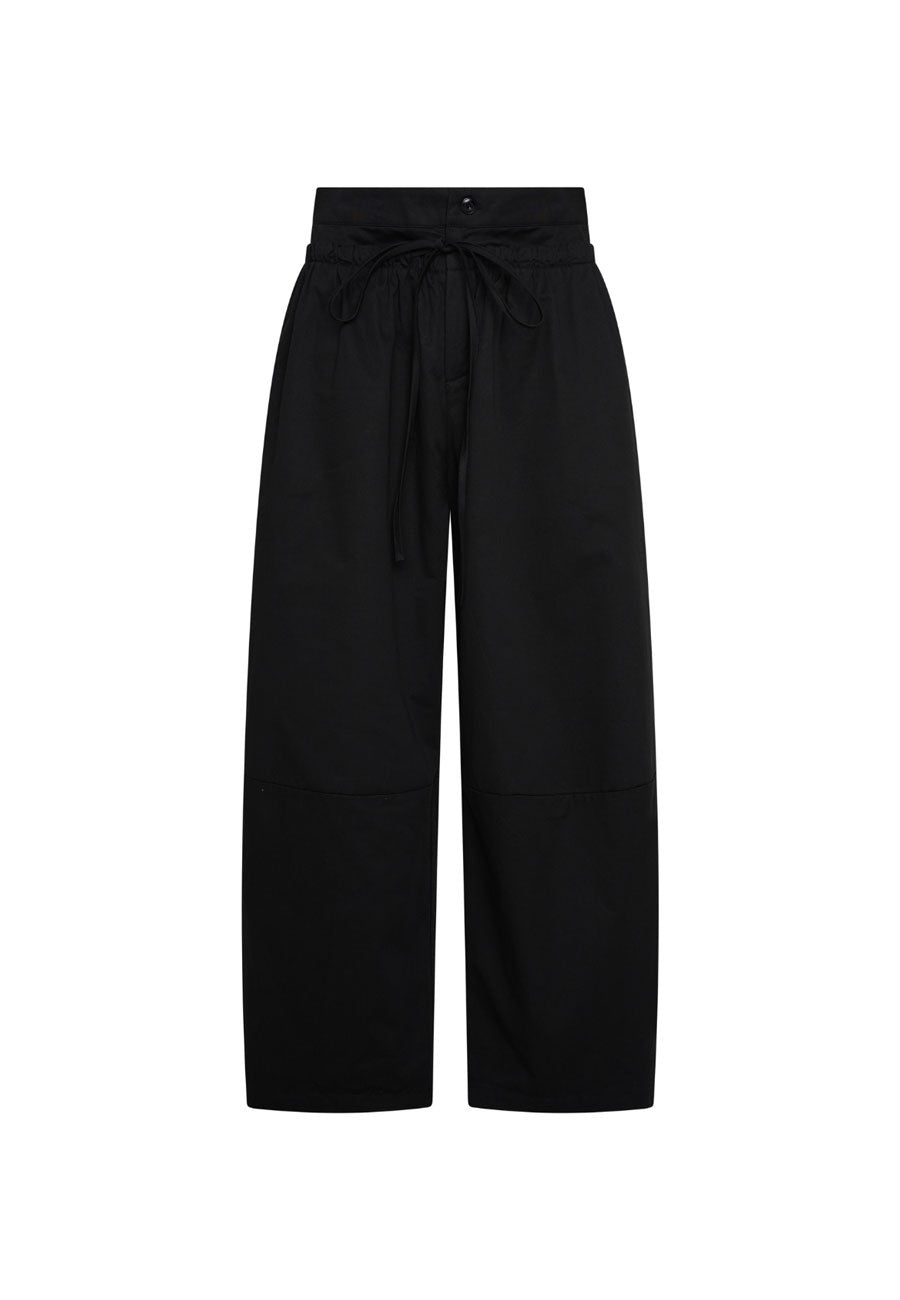 Commonplace Essentials Boundary Double Layer Barrel Pant Black