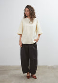 Commonplace Essentials Boundary Double Layer Barrel Pant Black