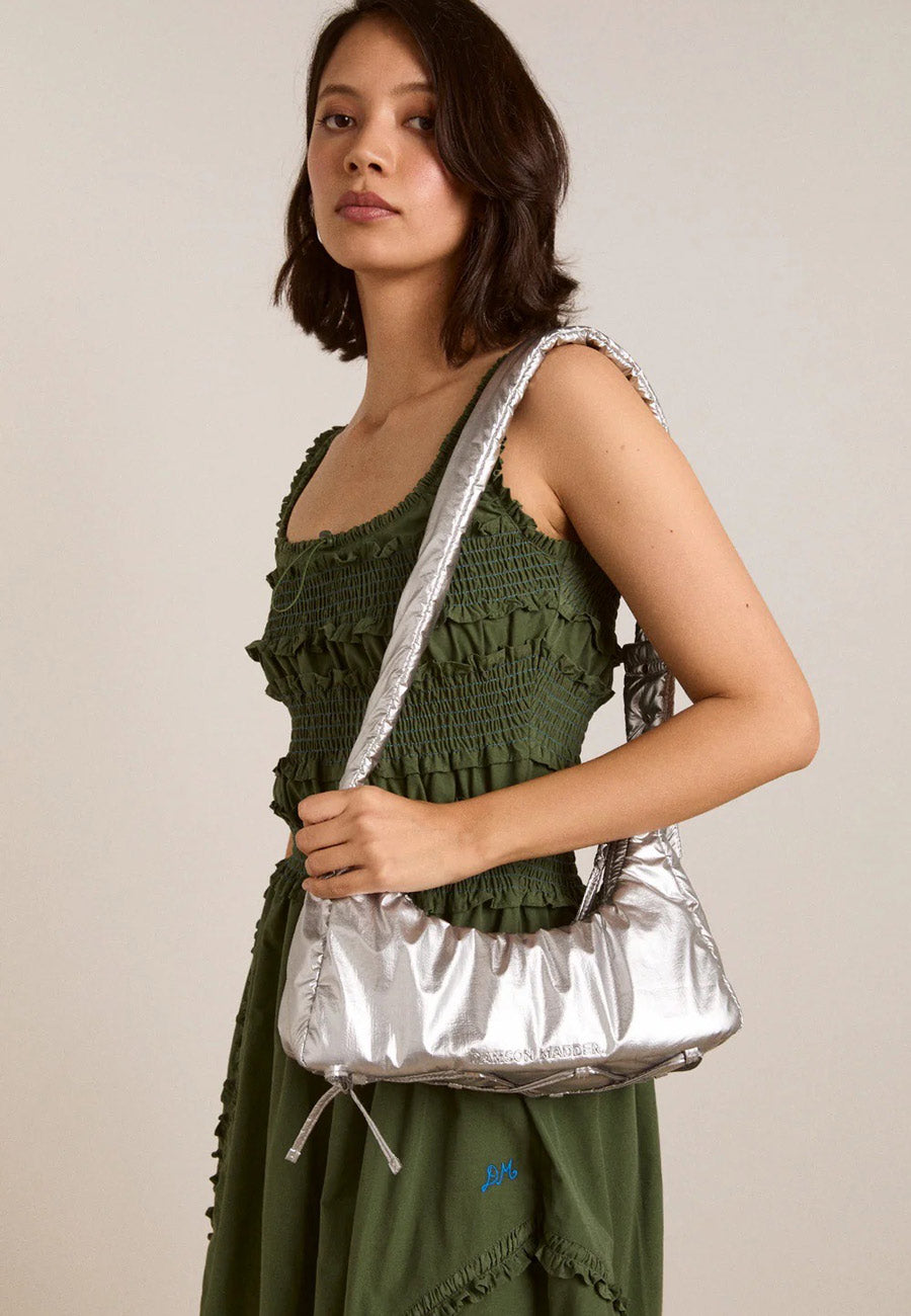 Damson Madder Puffy Saz Bag Silver