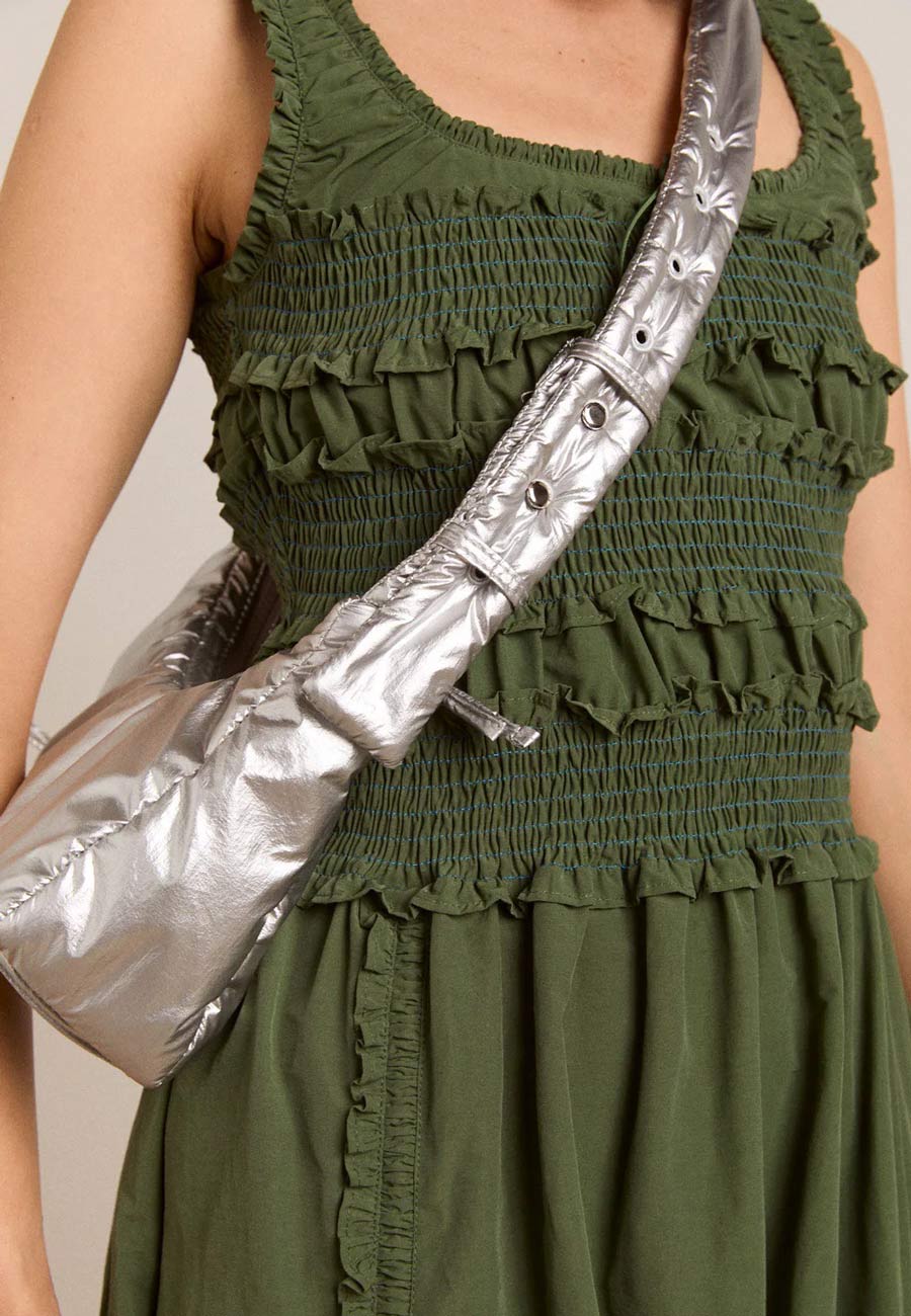 Damson Madder Puffy Saz Bag Silver