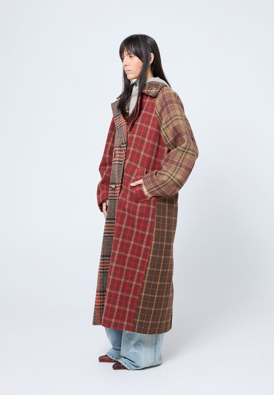 Arthur Double Breasted Blanket Coat Brick