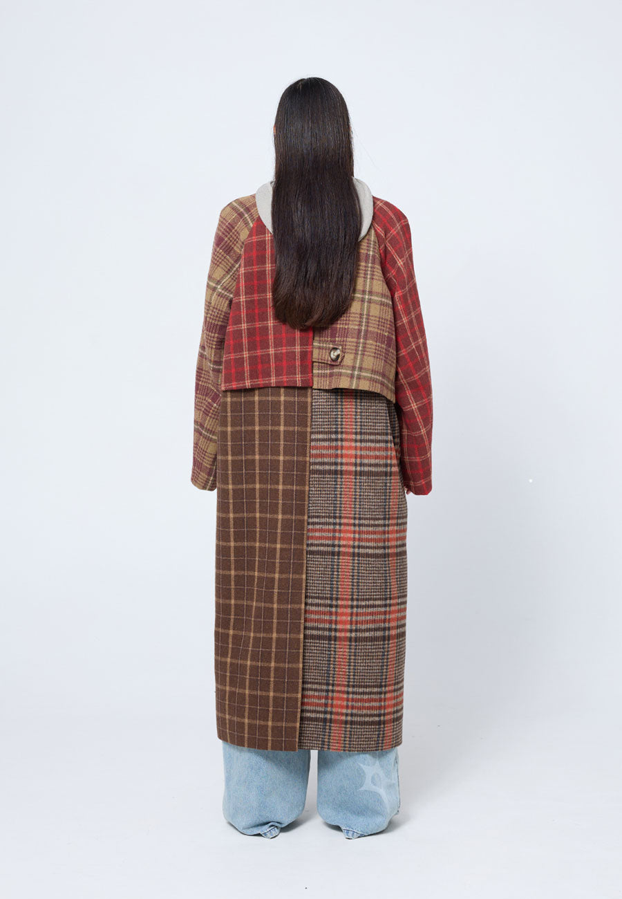 Arthur Double Breasted Blanket Coat Brick