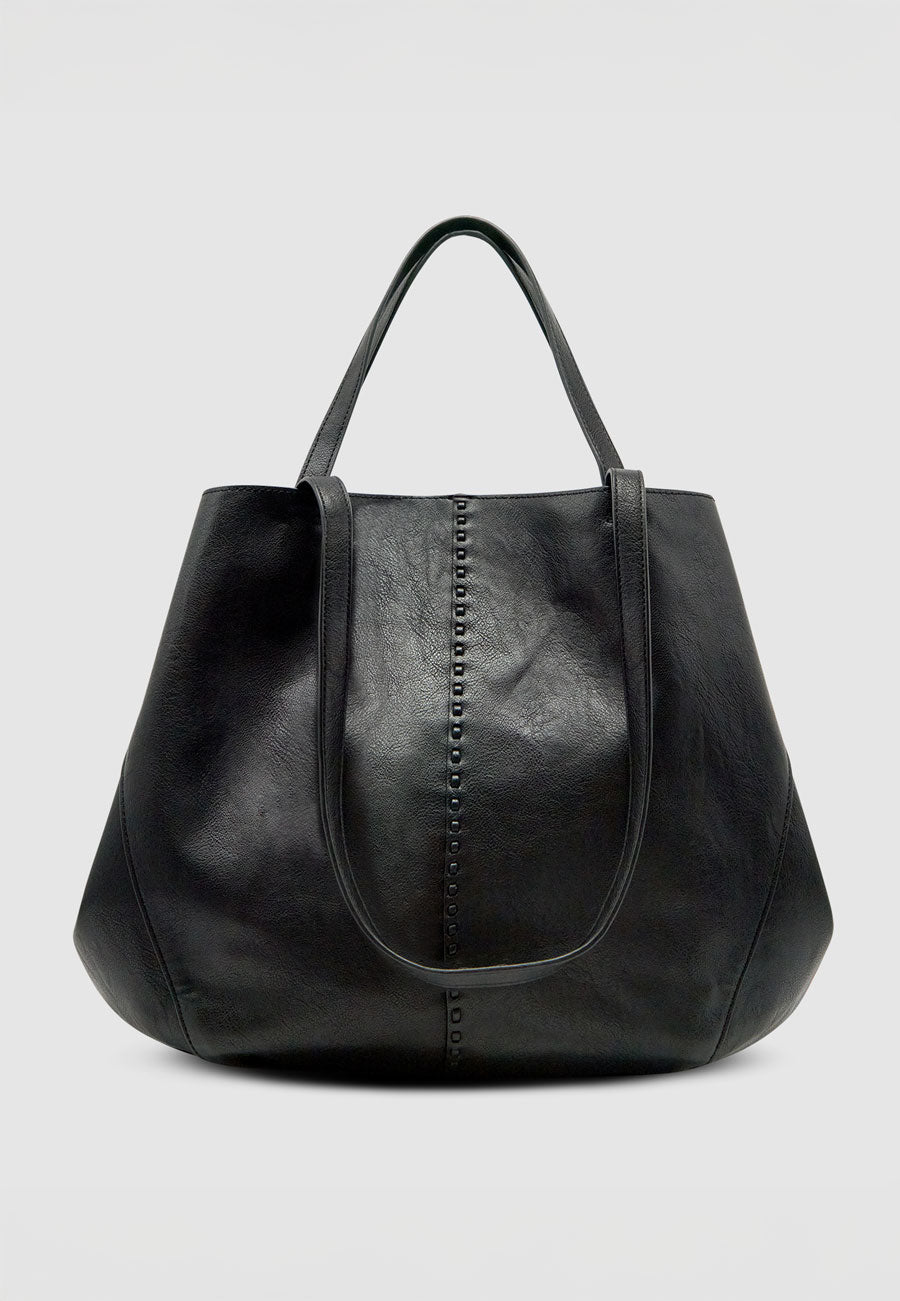 Brie Leon Reese Market Tote Black
