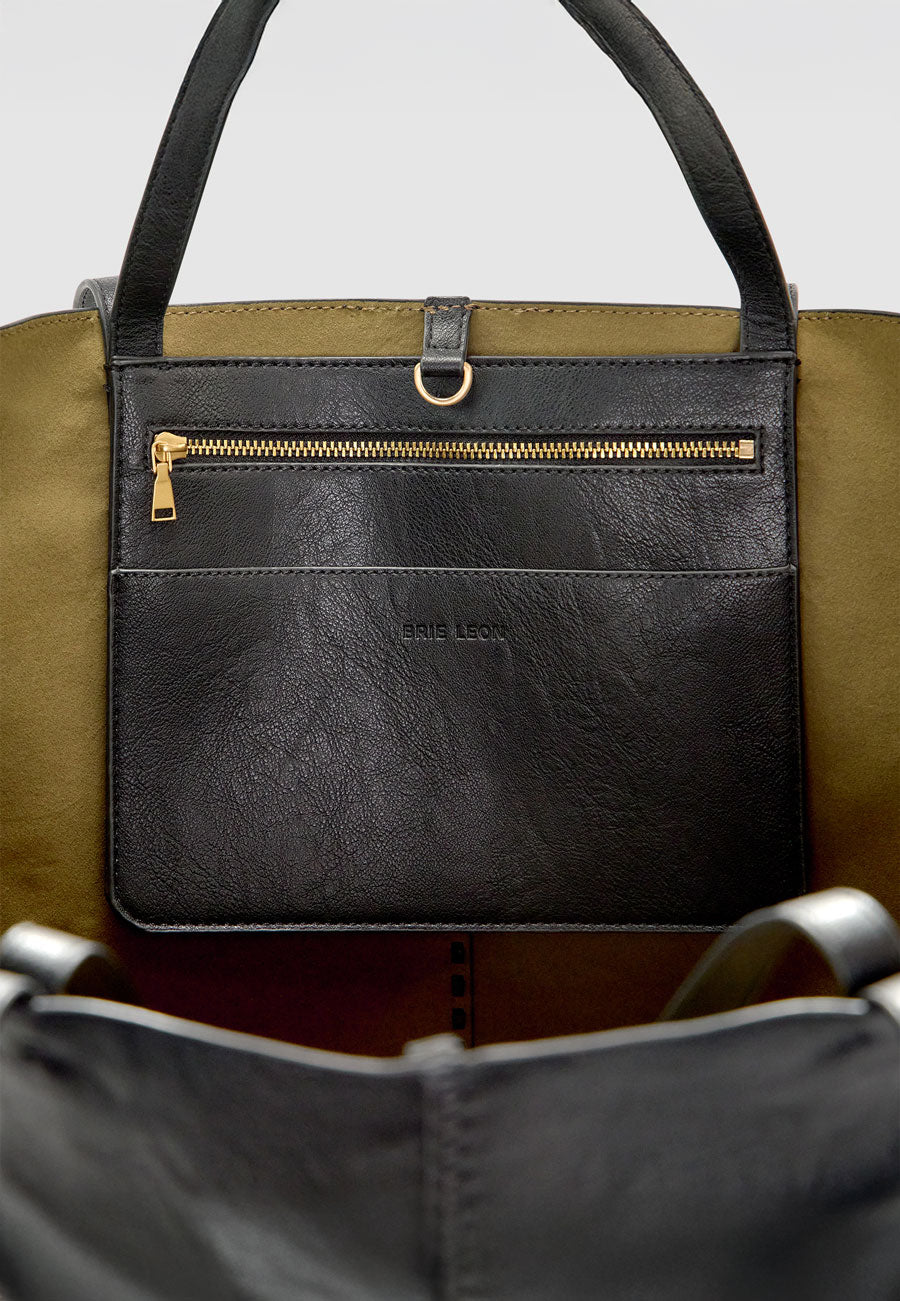 Brie Leon Reese Market Tote Black