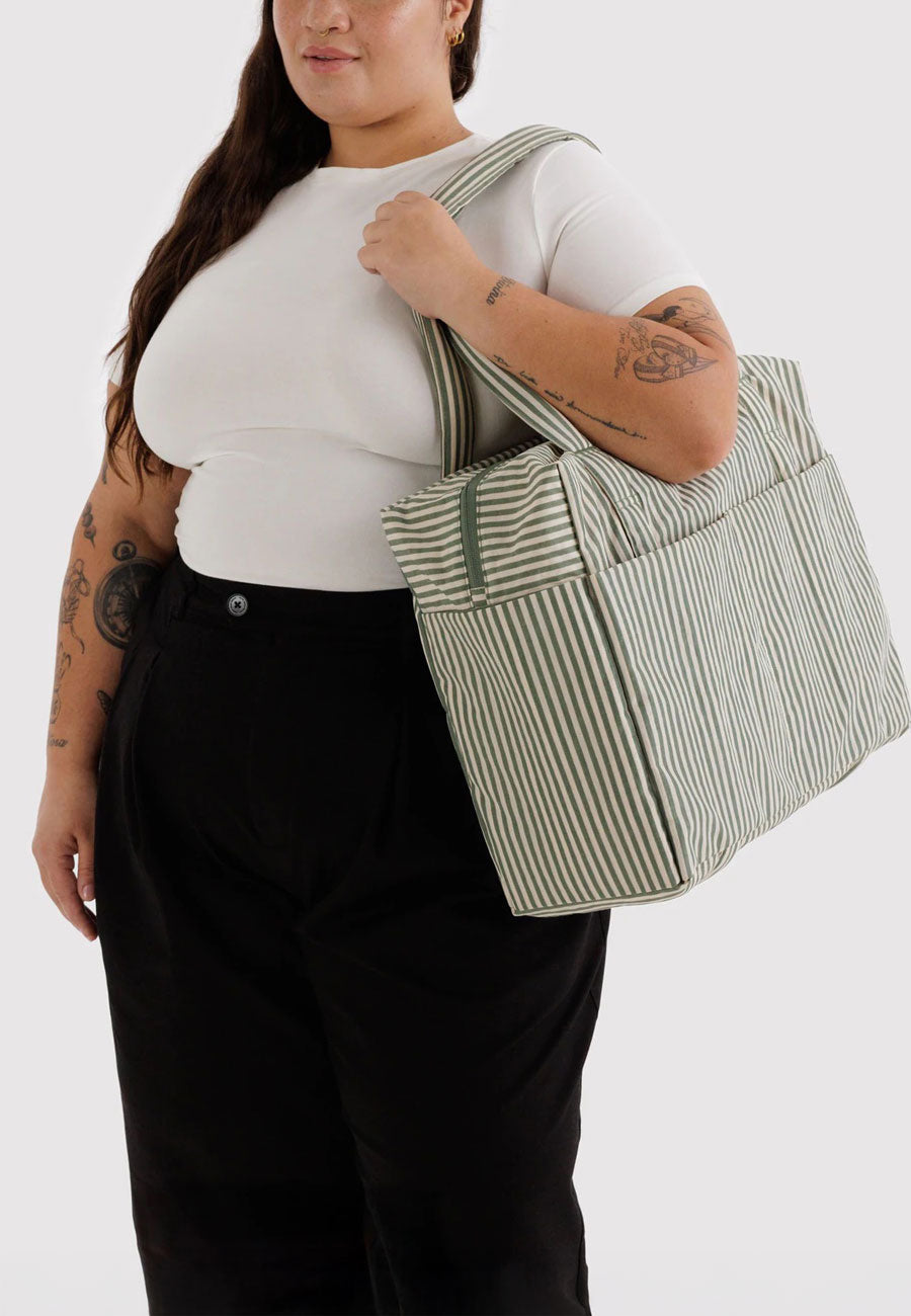 Baggu Cloud Carry-On Sage Stripe