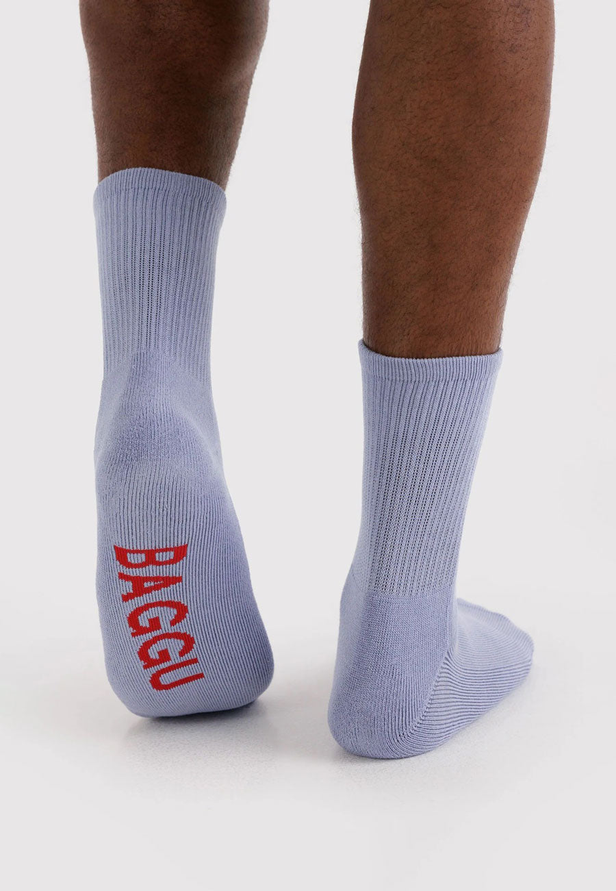 Baggu Ribbed Sock Mist