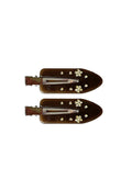 Buttermilk Accessories Maddie Creaseless Clips 2 Pack Dark Roast