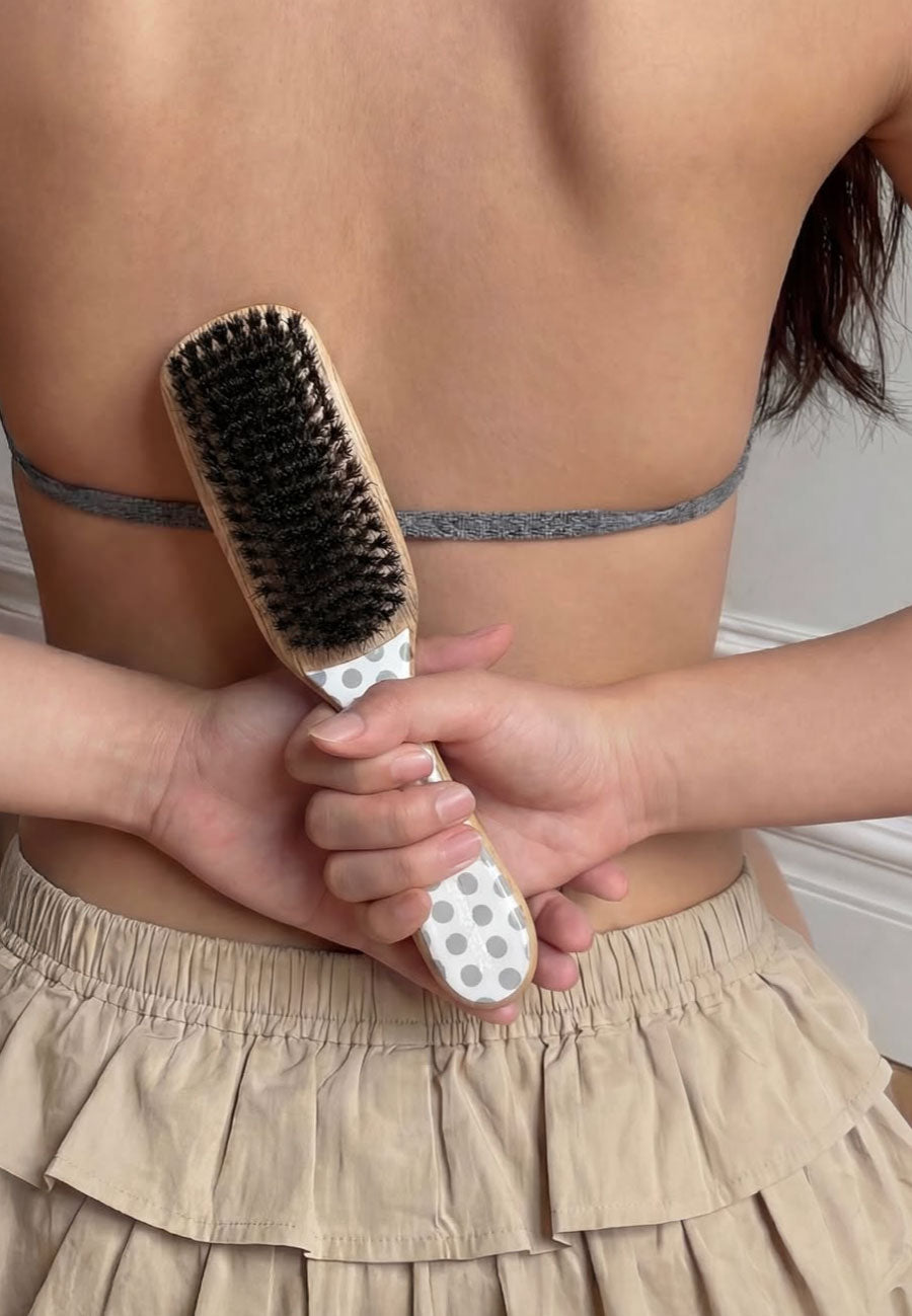 Buttermilk Accessories Benny Boar Bristle Brush Chia Pudding