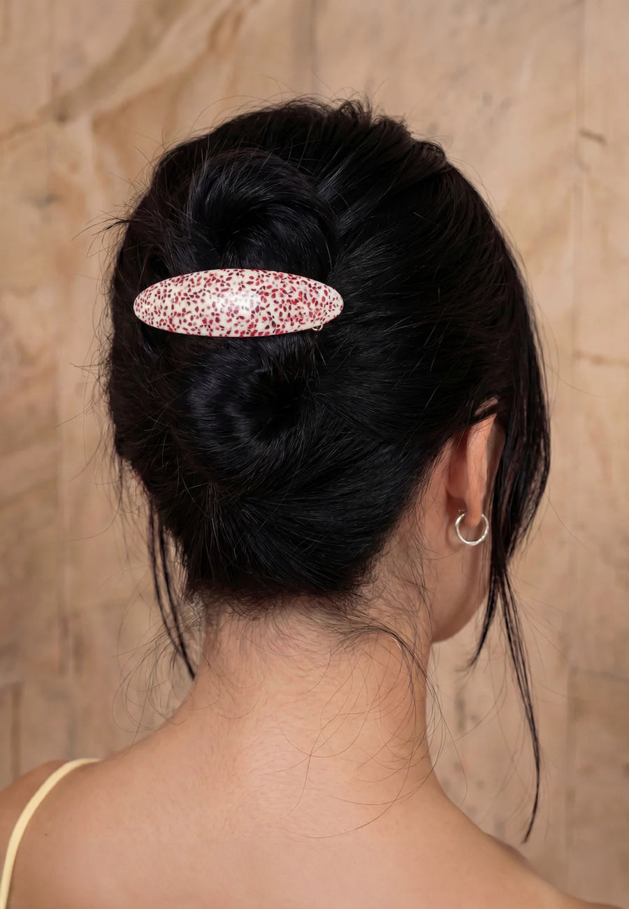Buttermilk Accessories Yim Mei Barrette Rhubarb Custard