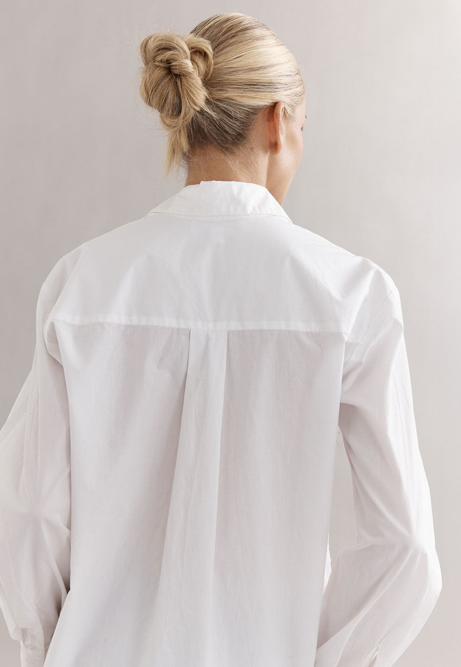 Caitlin Crisp Vienna Shirt White Poplin