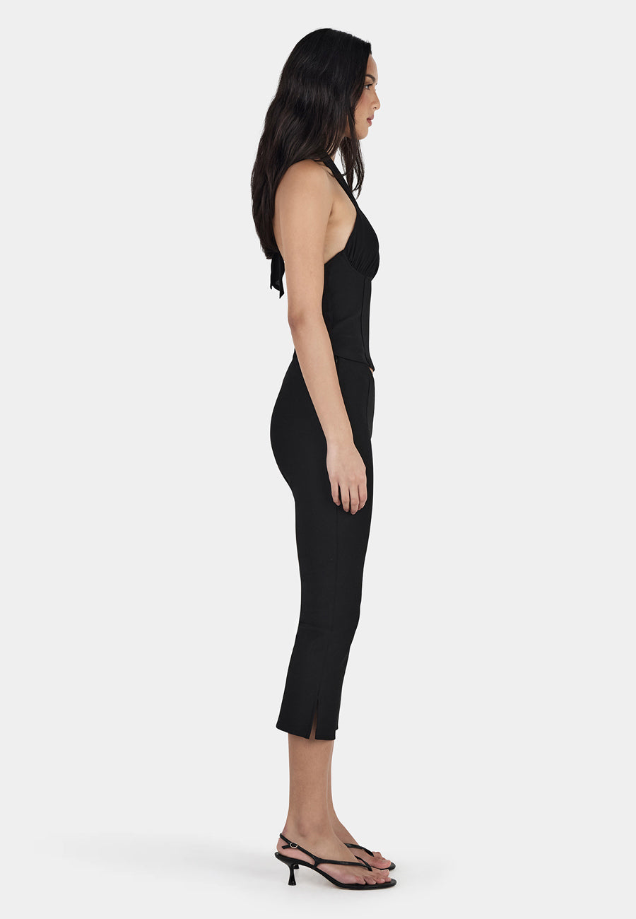 Ownley Chelsea Halter Top Black