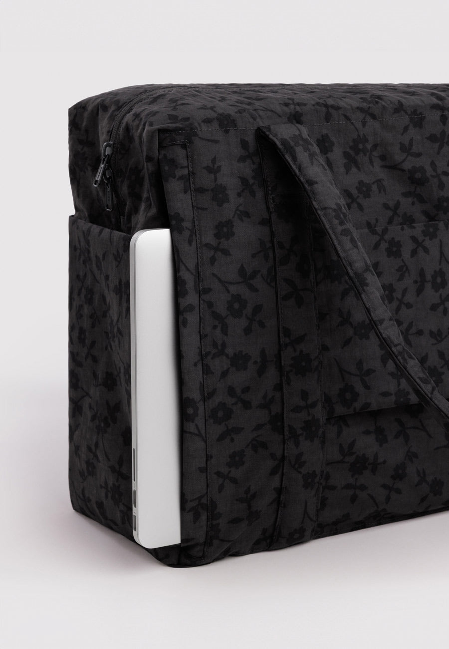 Baggu Cloud Carry-On Charcoal Ditsy Floral