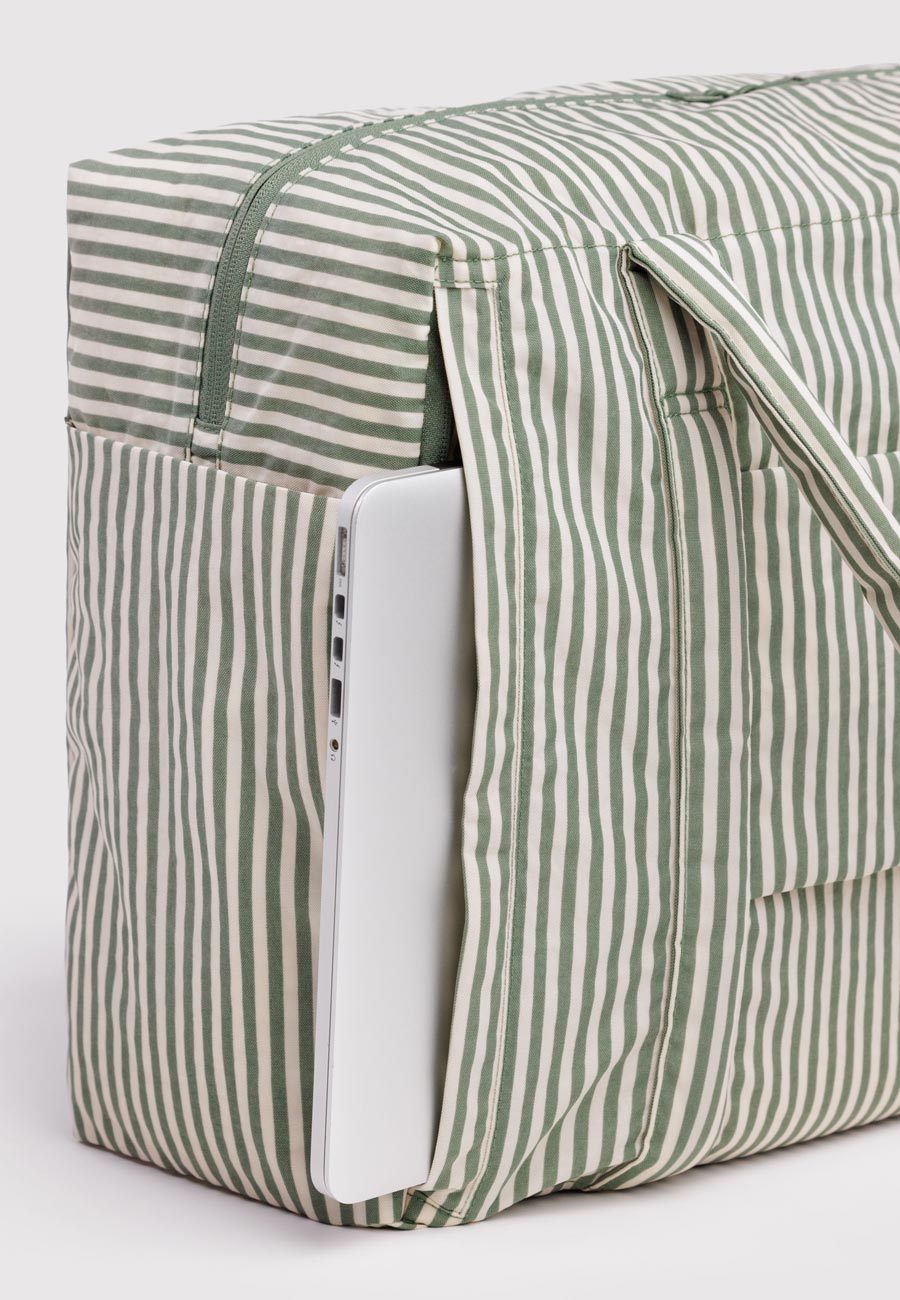 Baggu Cloud Carry-On Sage Stripe