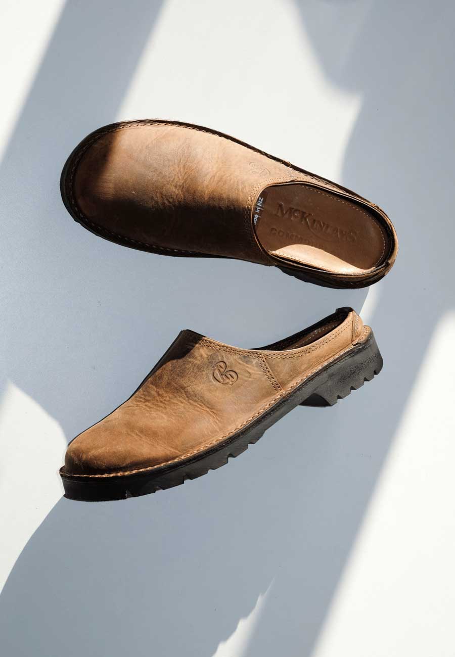 Commonplace X Mckinlays Anderson Slip On Loafer Tobacco Patina