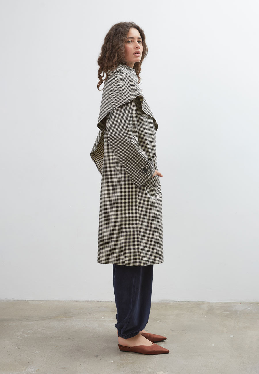 Commonplace Lady Gingham Trench