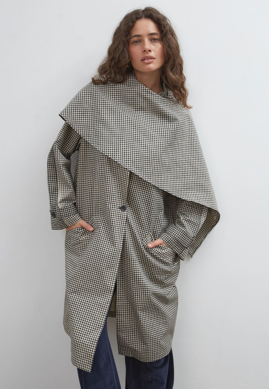 Commonplace Lady Gingham Trench