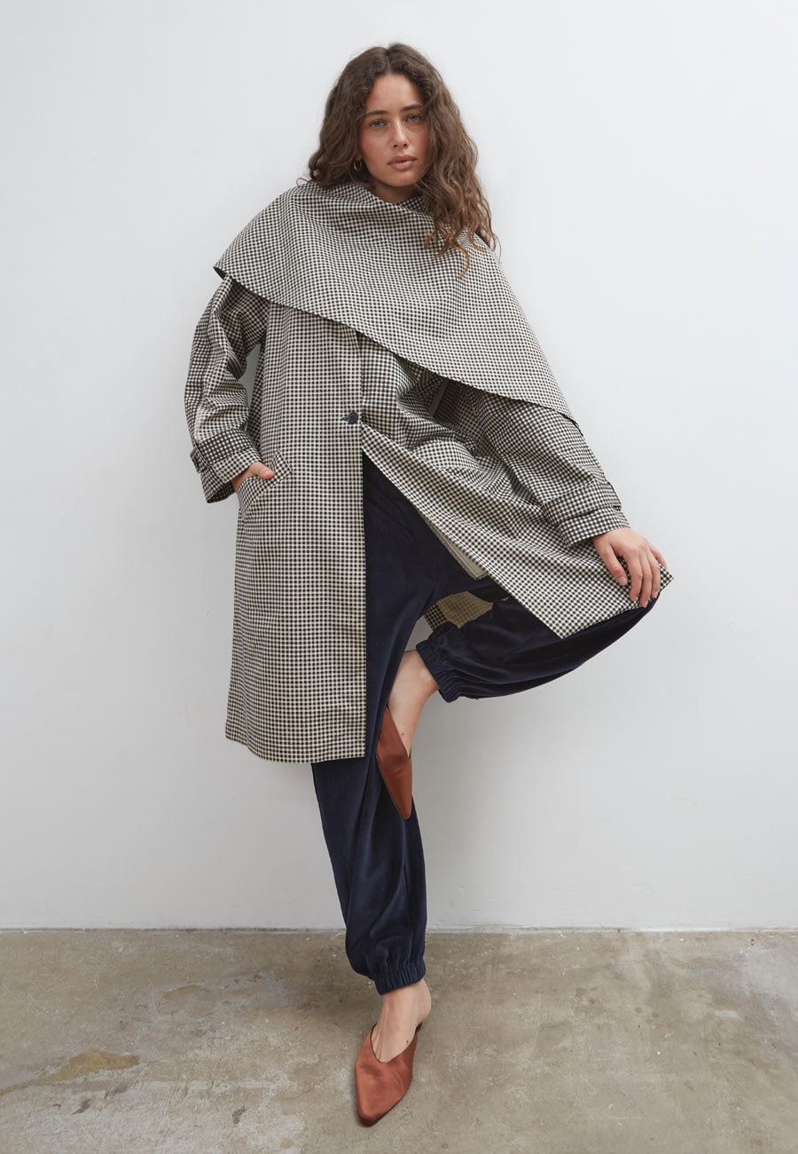 Commonplace Lady Gingham Trench
