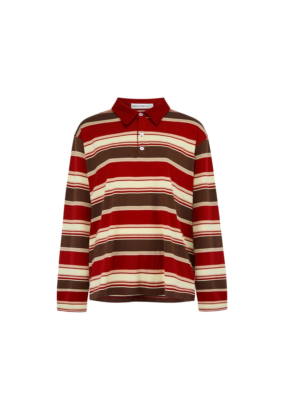 Commonplace Essentials Nev Vintage Polo Maroon