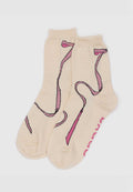 Baggu Crew Sock Pink Bow