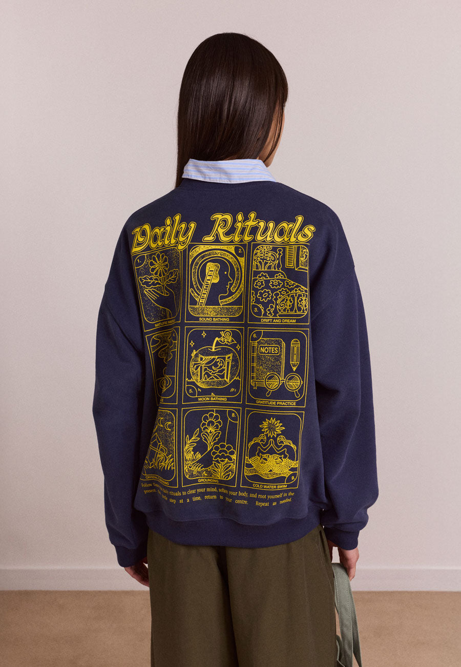 Damson Madder Daily Rituals Sweat Navy