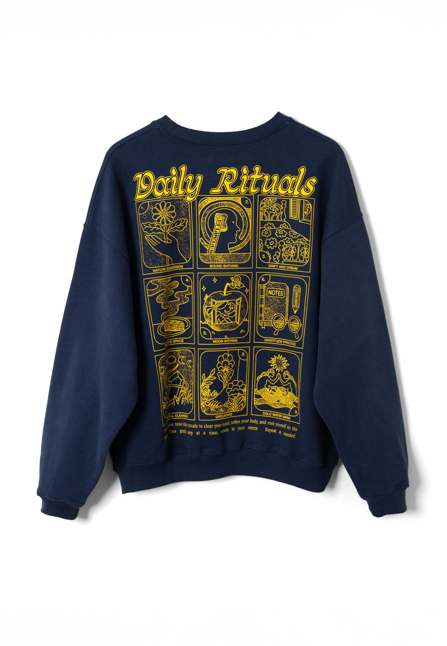 Damson Madder Daily Rituals Sweat Navy
