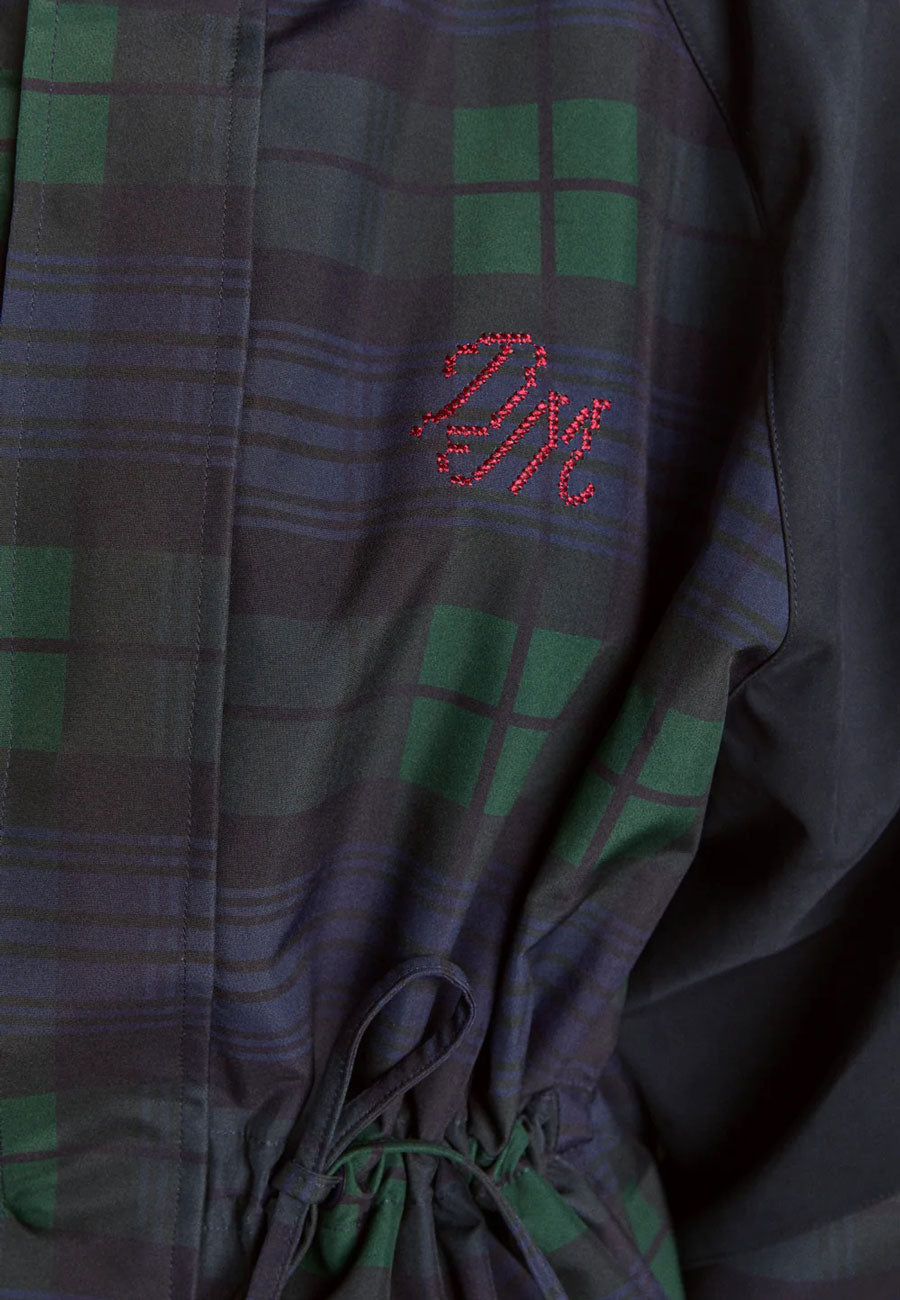 Damson Madder Liu Showerproof Raincoat Navy Check
