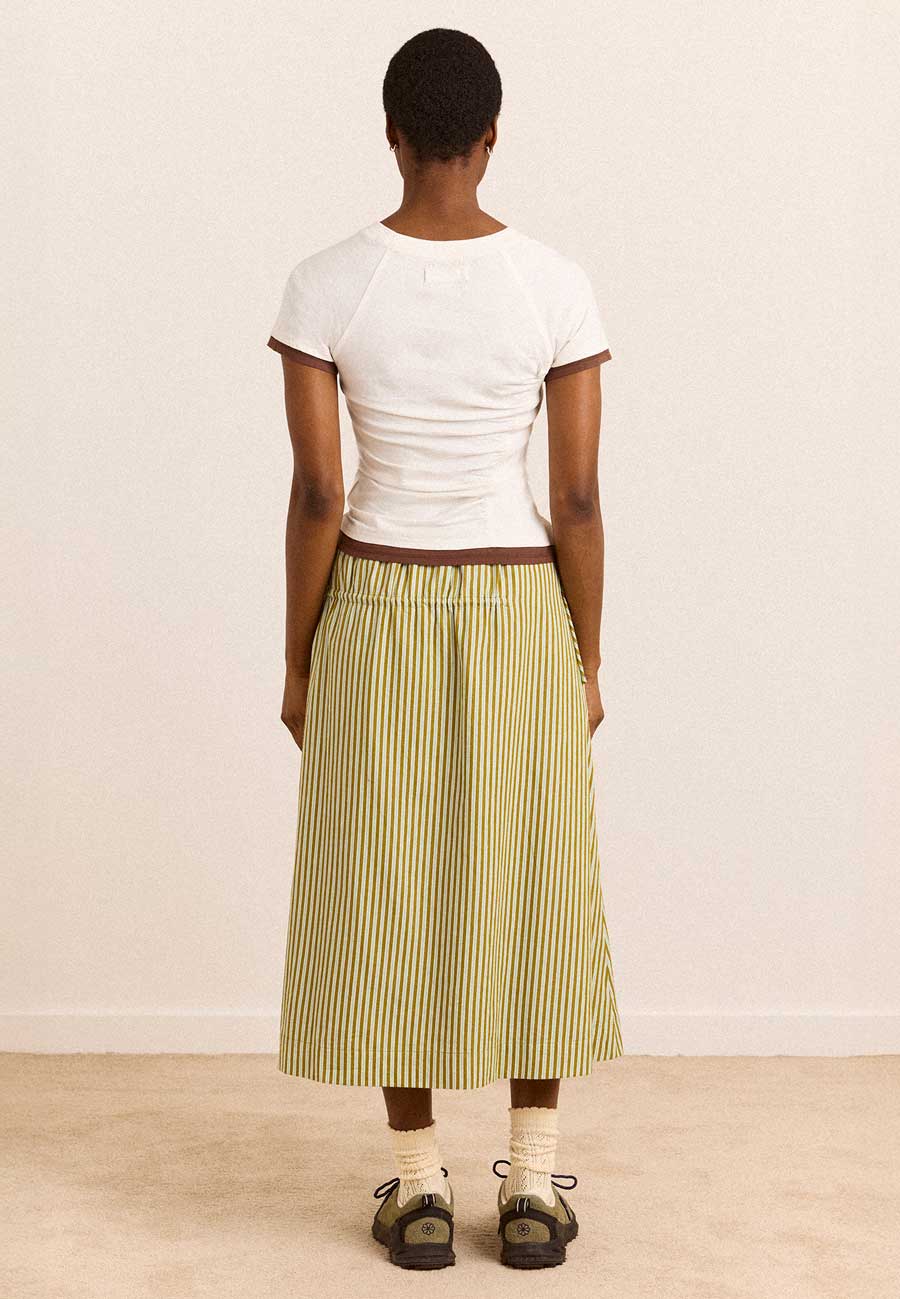 Damson Madder Alicia Short Sleeve Tee White