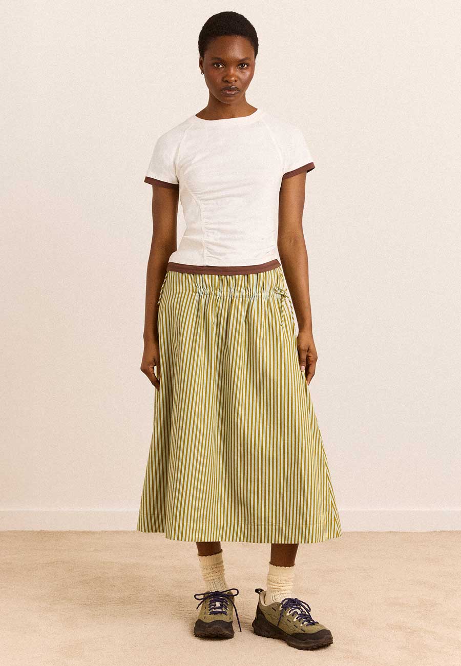 Damson Madder Alicia Short Sleeve Tee White