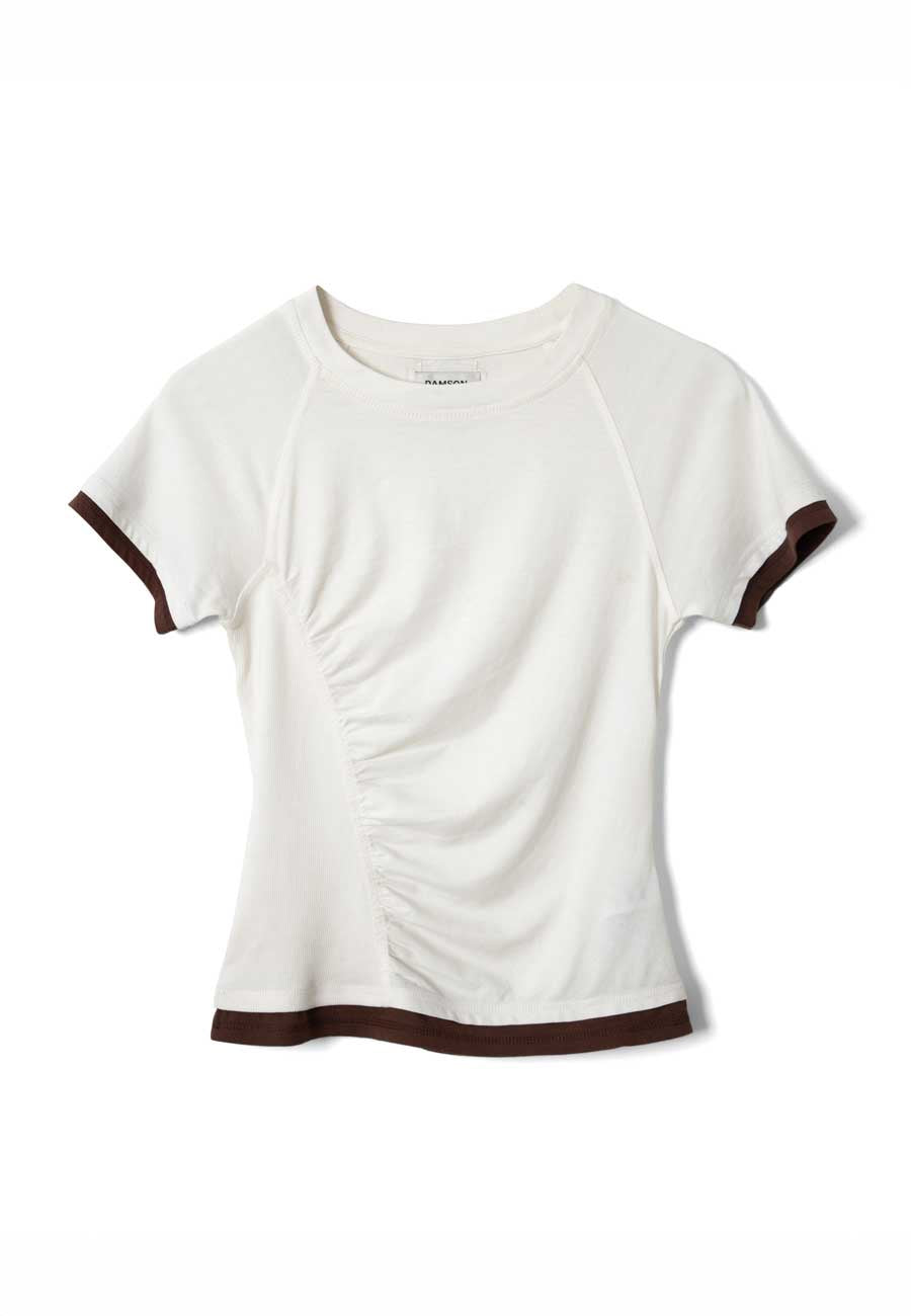 Damson Madder Alicia Short Sleeve Tee White