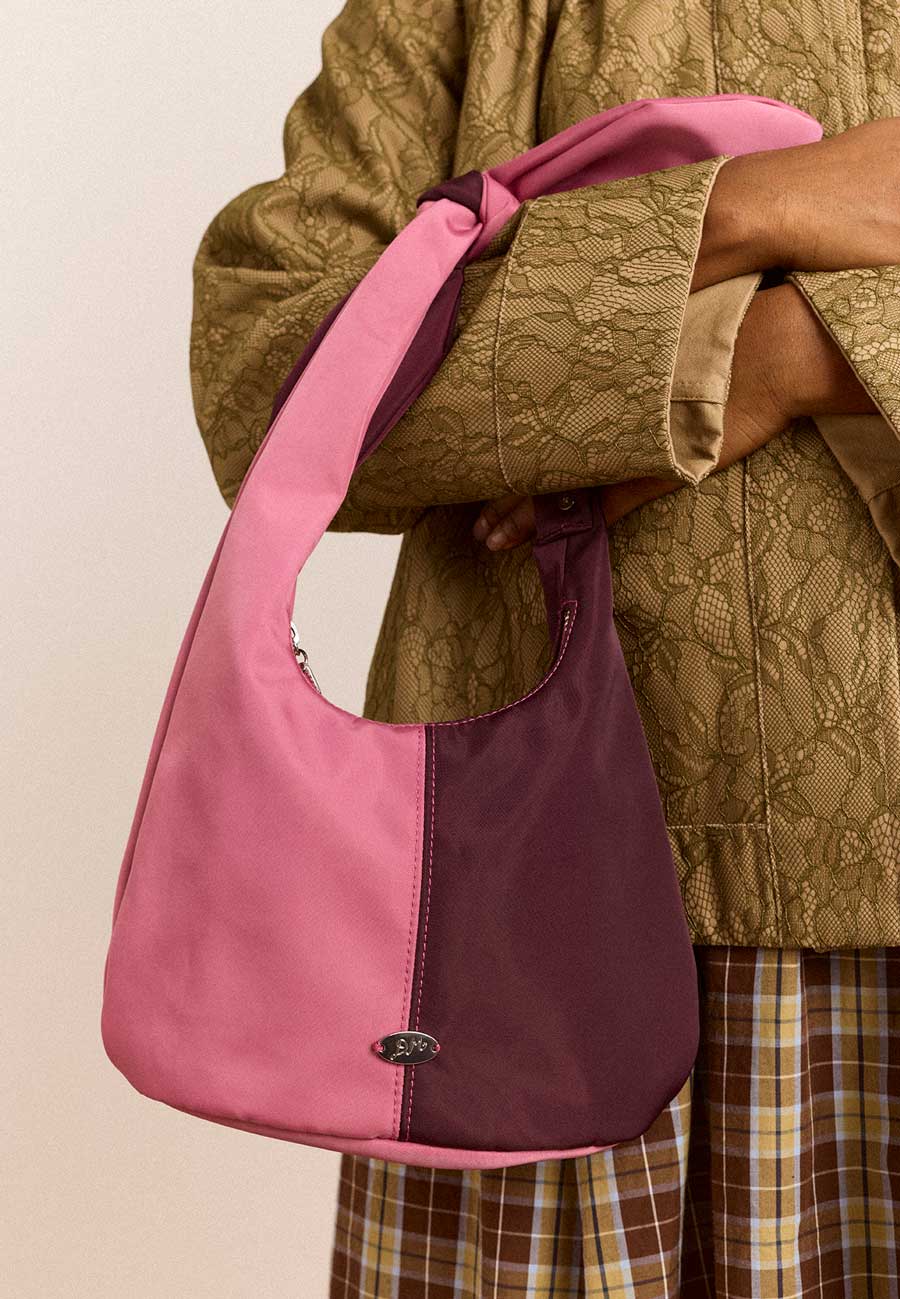 Damson Madder Gene Mini Tie Bag Pink/Burg